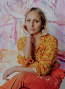 Portrait of the artist.