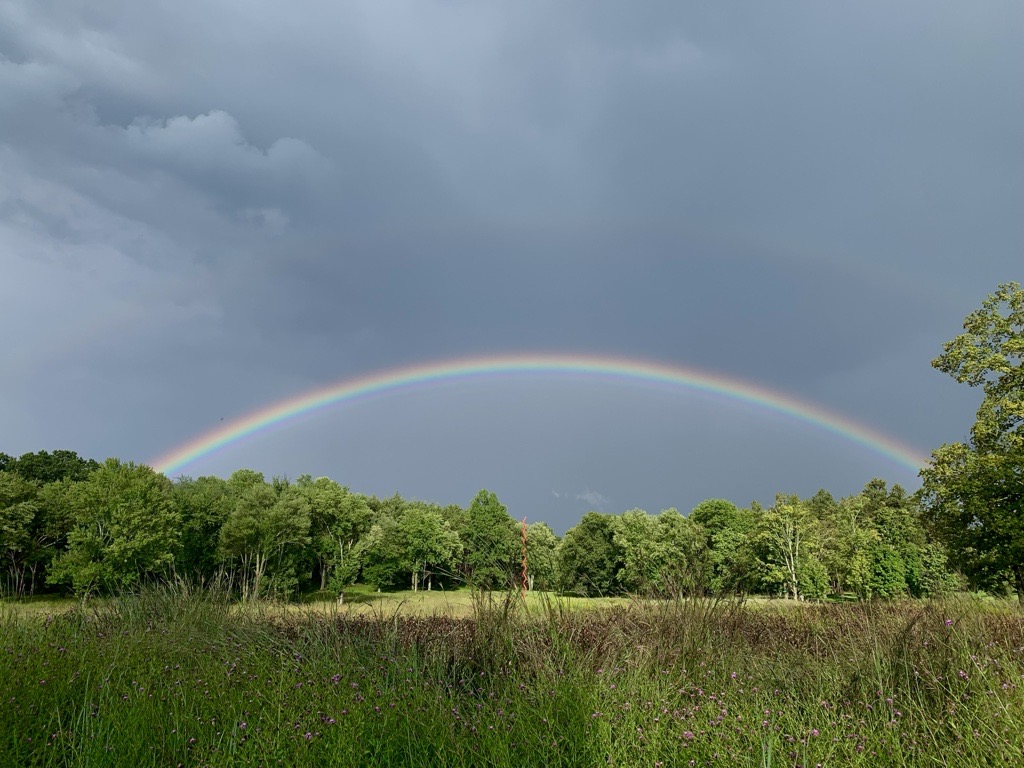 Rainbow over Storm King Art Center
